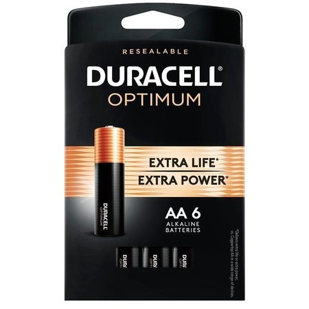 DURACELL 32566 Optimum Battery, 15 V Battery, AA Battery, Alkaline 32563